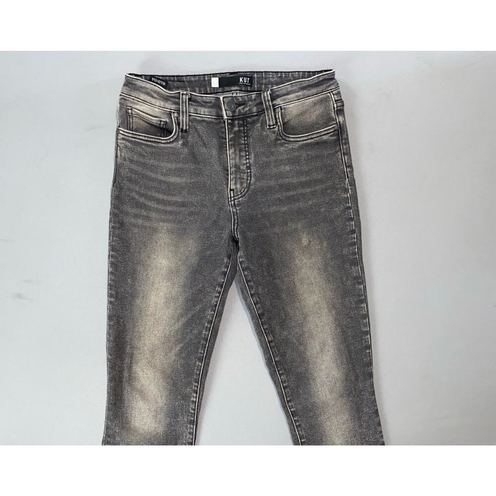 KUT From The Kloth Connie Fab AB Ankle Skinny Fray Stretch Denim Jeans. Size 6. - Picture 2 of 9